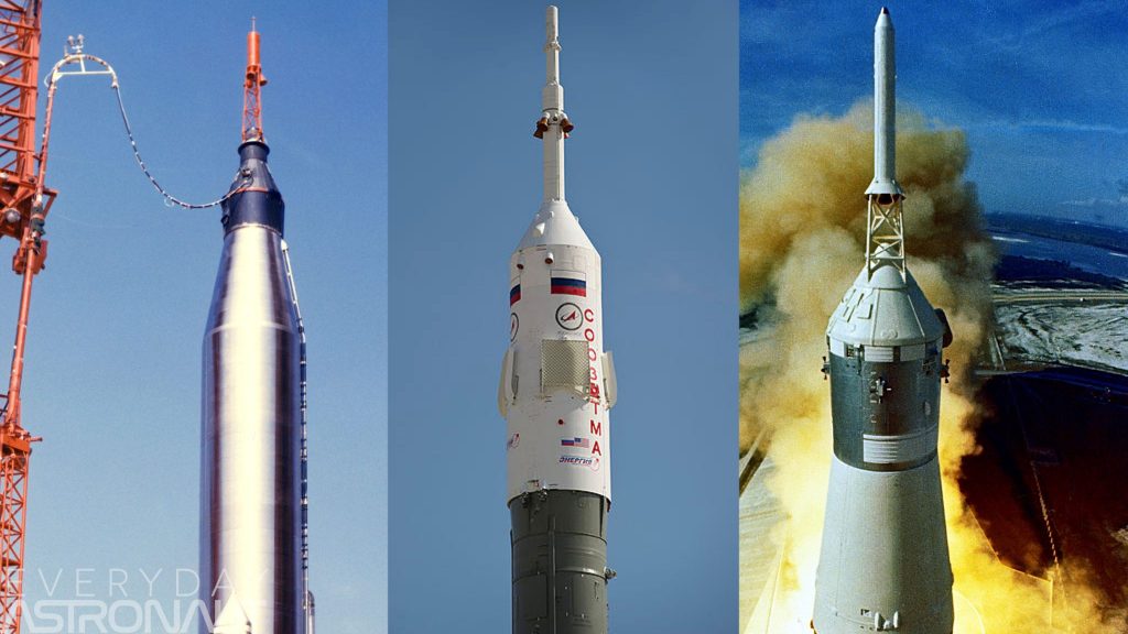 Why have SpaceX, Boeing & Blue Origin ditched abort towers? Liquid fuel hypergolic launch abort system escape tower anomaly Soyuz apollo mercury