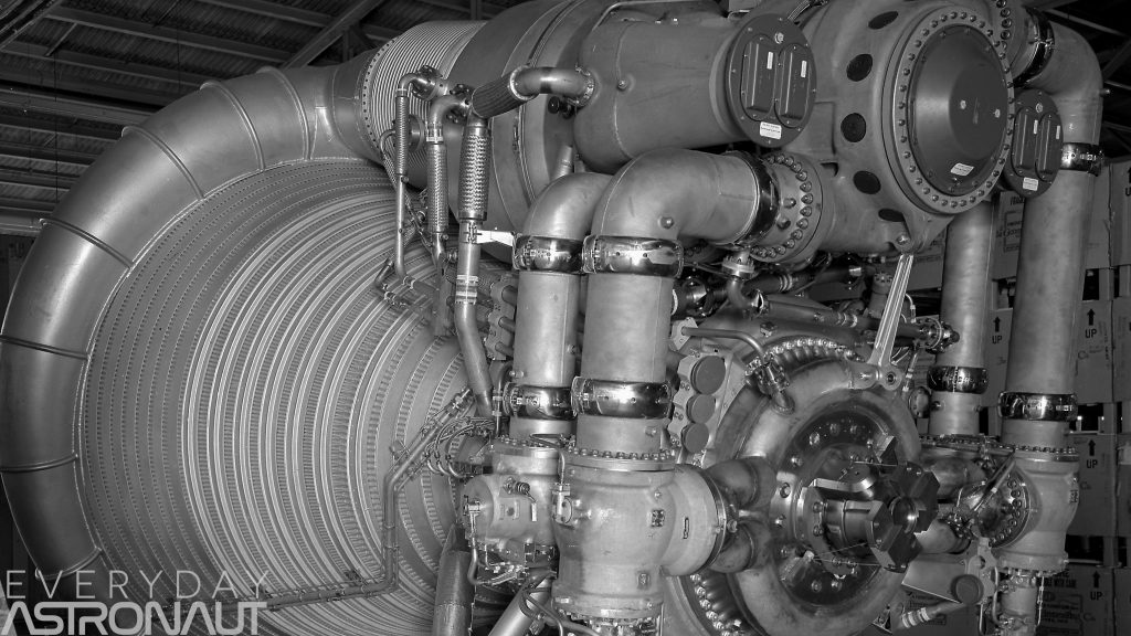 F-1 engine pumps valves pipes