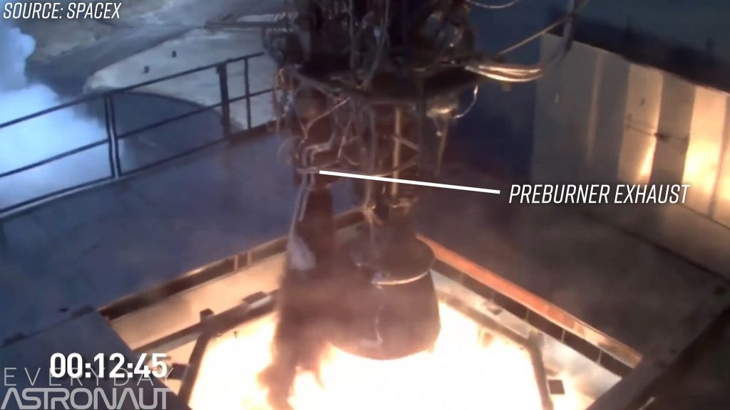 Preburner exhaust soot merlin engine open cycle