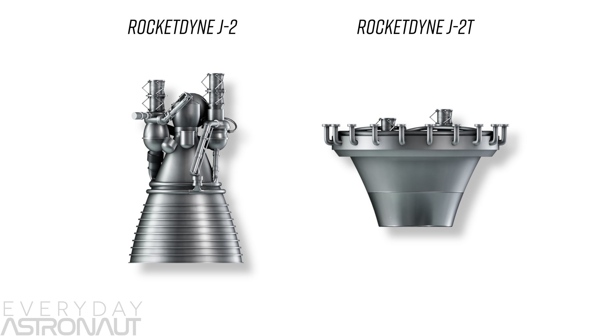 J-2 vs J-2T toroidal aerospike engine