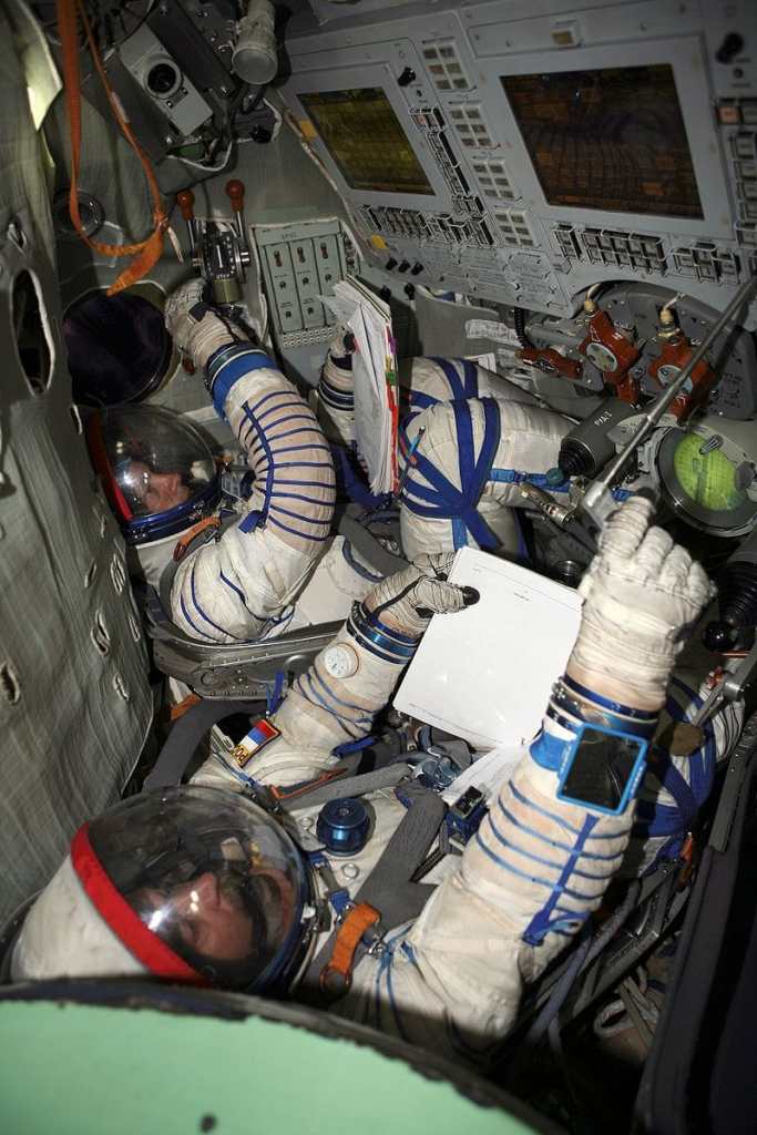 Soyuz descent module, inside