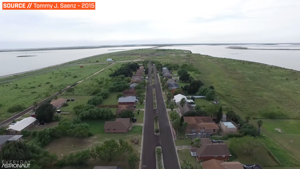 Boca Chica village, drone shot