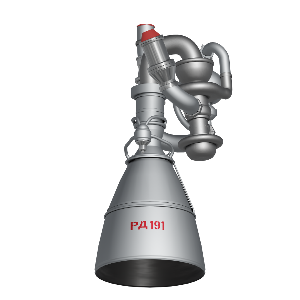 A render of the Soviet RD-191 engine