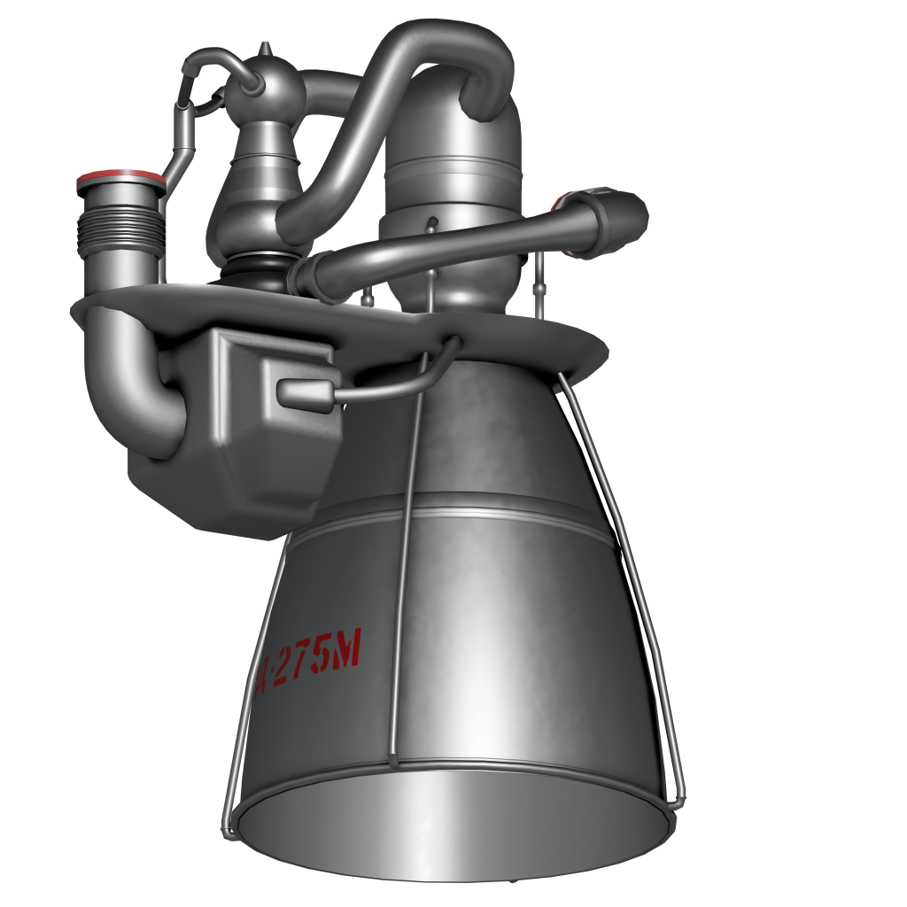 A render of the Soviet RD-275M engine.