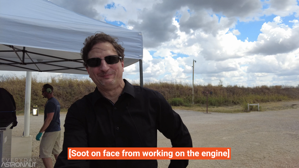 Tom Markusic, CEO Firefly, soot on face