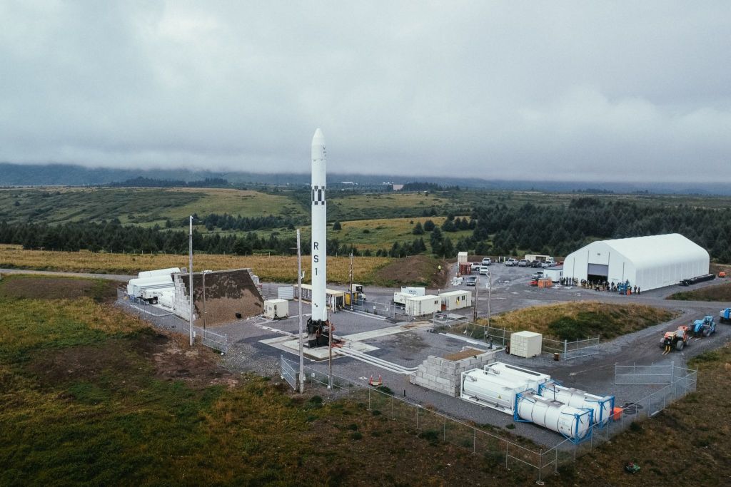 The RS1 rocket, launch pad, preparing for maiden flight