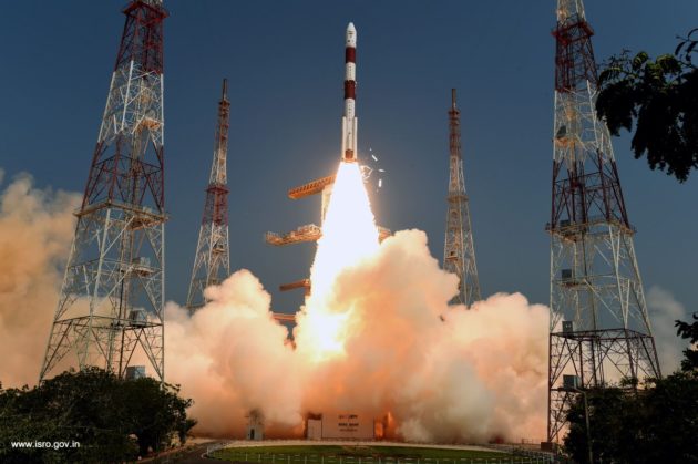 PSLV rocket at launch, March 31, 2019.