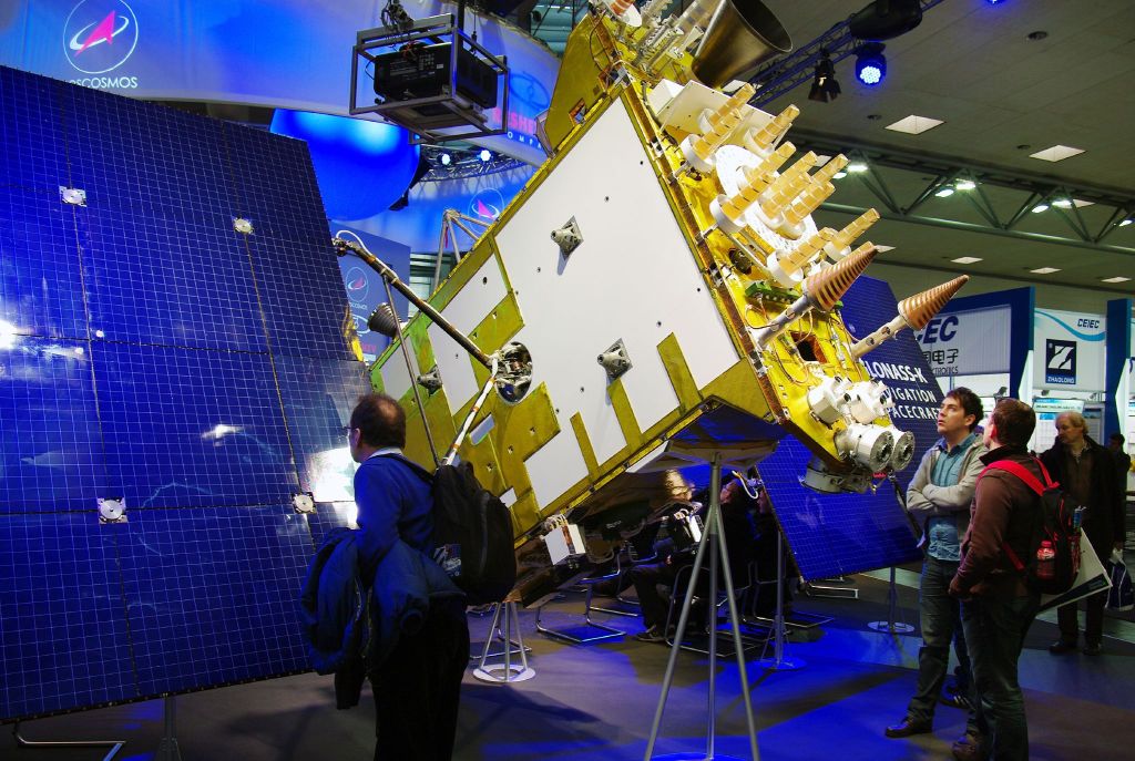 The Glonass-K1 satellite, CeBIT 2011